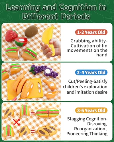 80pcs Pretend Play Food Set with Picnic Basket P4288