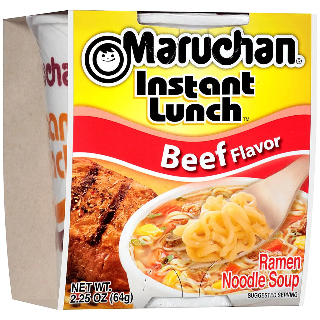 24 Count Instant Ramen Cup Noodles, 12 Beef & 12 Chicken I528709