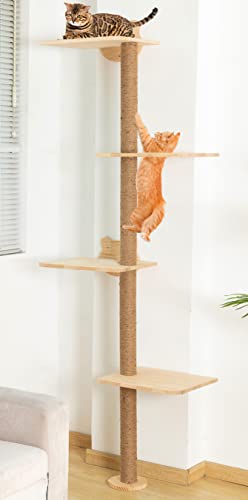 73 inch Cat Tree Wall Mounted Scratching Post E57800