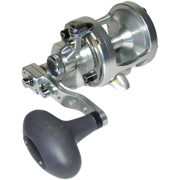 Silver Left-Hand Lever Drag Casting Reel O314