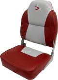 Grey/Red High Back Boat Seat W88108