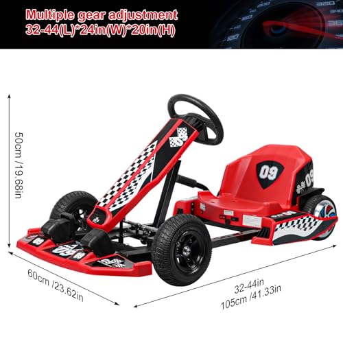 36V Electric Go Kart Red C9120