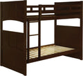 Cappuccino Twin Over Twin Bunk Bed X6724