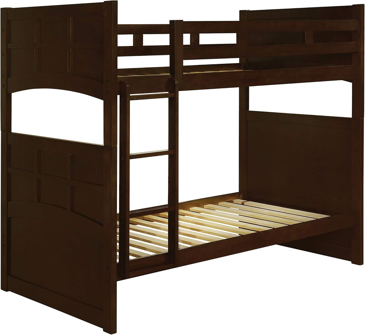 Cappuccino Twin Over Twin Bunk Bed X6724
