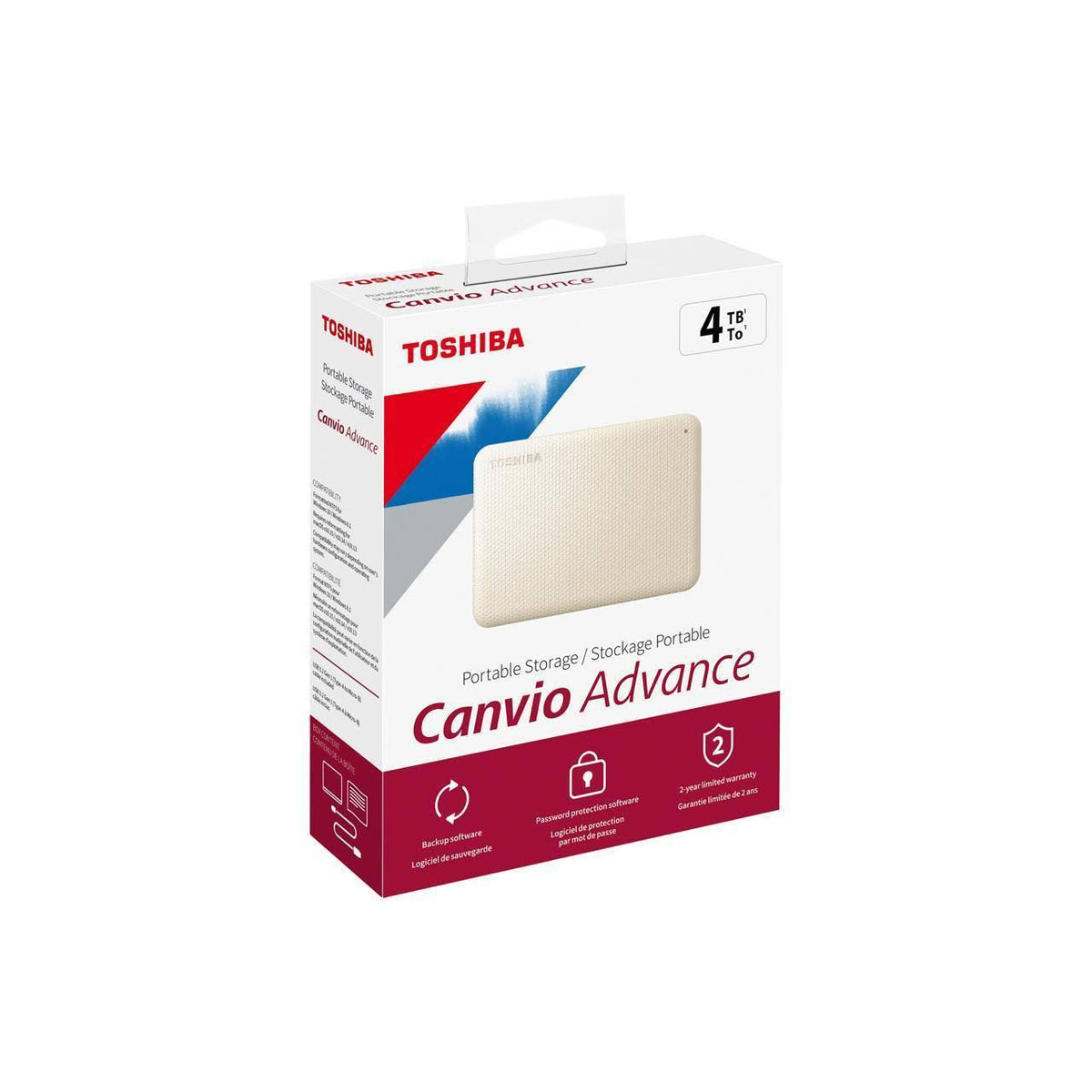 4 TB Portable Hard Drive - White S460