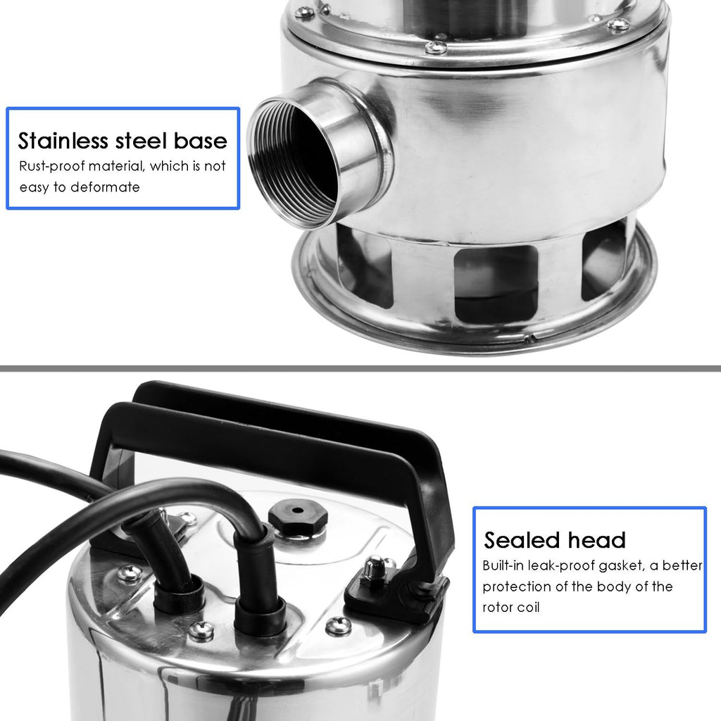 1.5 HP Stainless Steel Submersible Sump Pump D622