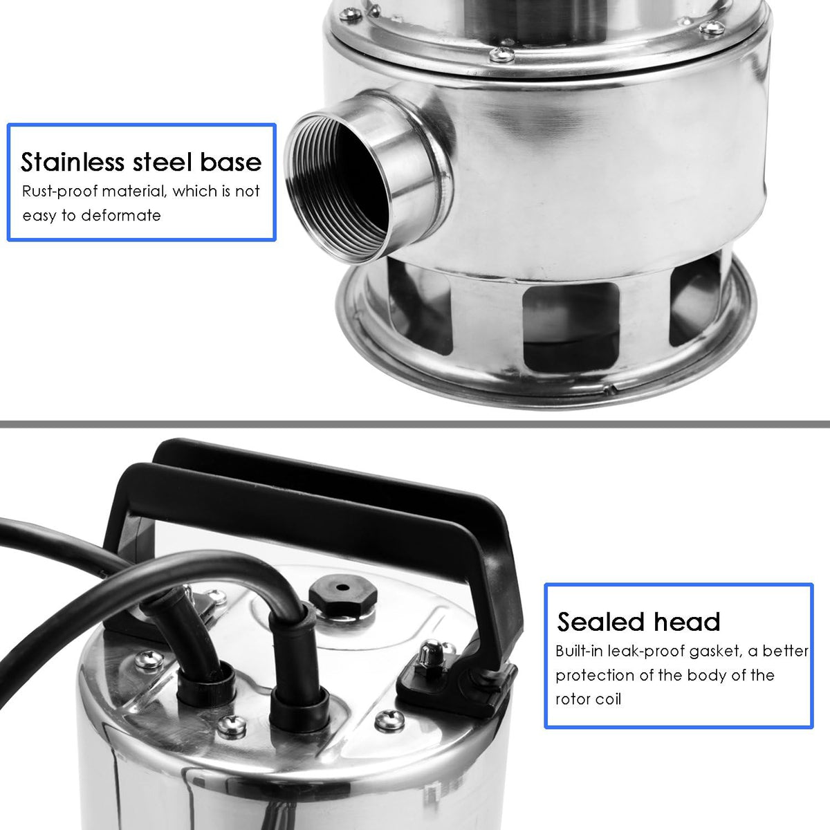 1.5 HP Stainless Steel Submersible Sump Pump D622