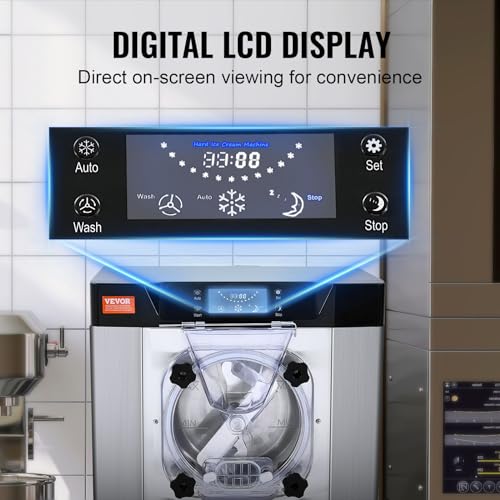20-25L/H 2400W 1-Flavor Hard Serve Ice Cream Maker with 8L Stainless Steel Cylinder C959860