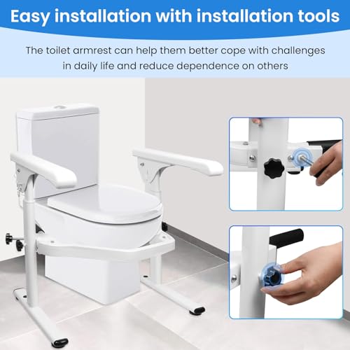 Toilet Safety Rails Heavy Duty Padded Hand Armrest B7927