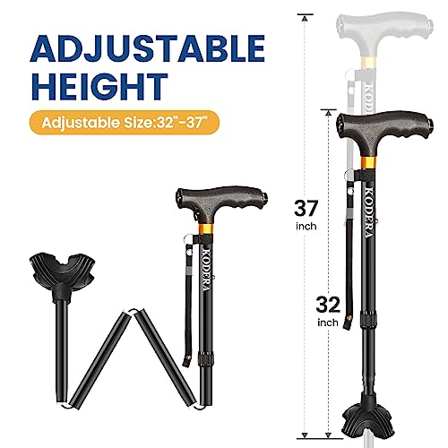 Folding Walking Cane with LED Light M62780