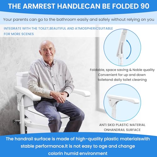 Toilet Safety Rails Heavy Duty Padded Hand Armrest B7927