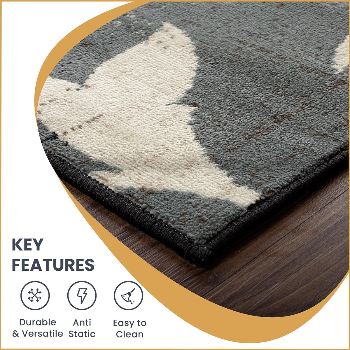 Beige 5' x 5' Area Rug V1763