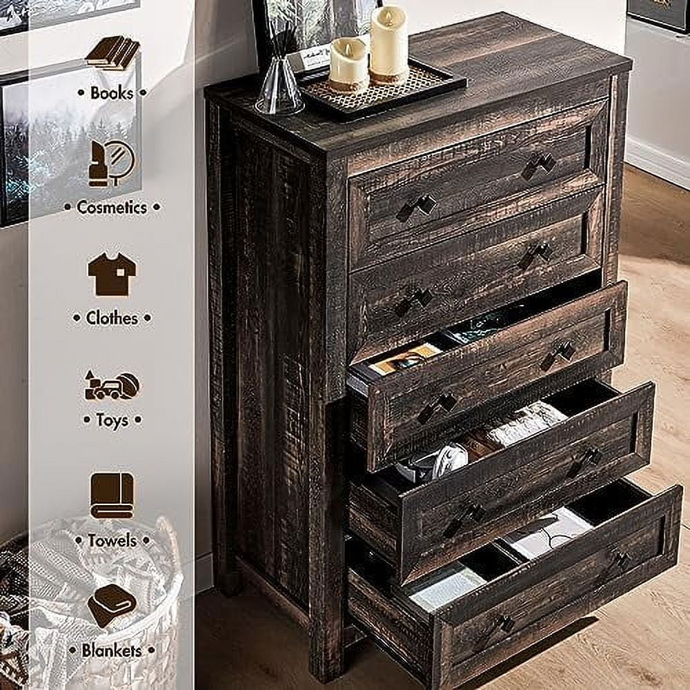 5 Drawer Wood Dresser P46681