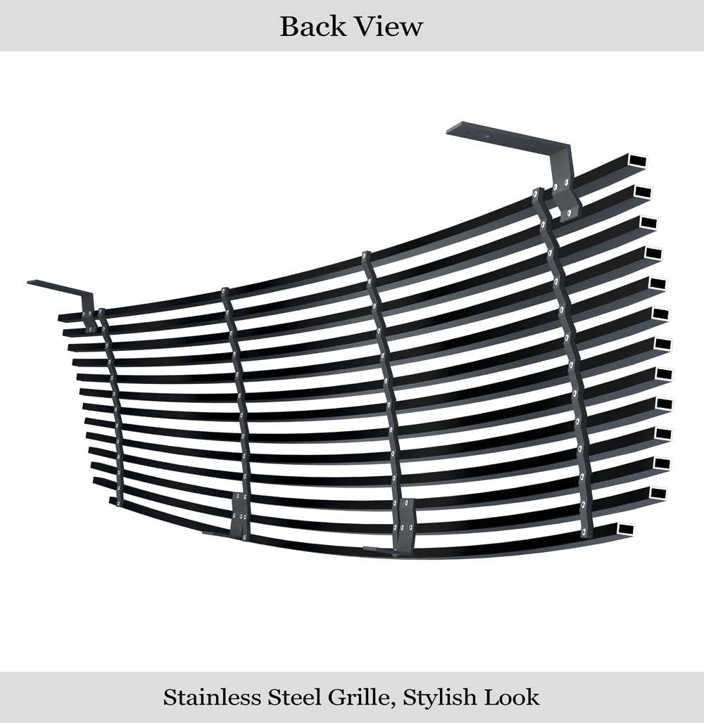 Stainless Steel Black Horizontal Billet Grille Insert P84009