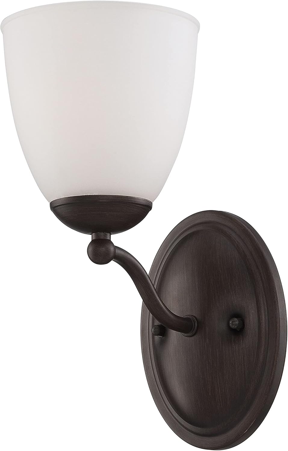 Three Light Vanity Frosted Glass Brushed Nickel Fixture R304