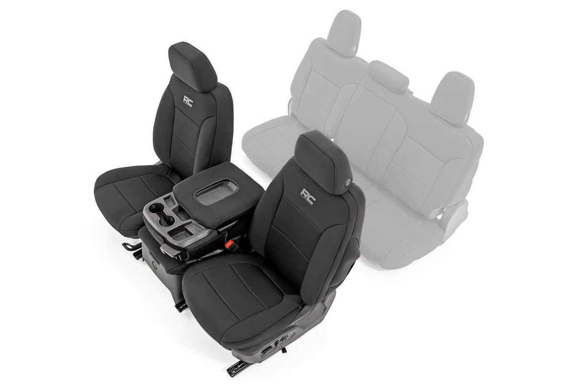Black Neoprene Seat Covers W831
