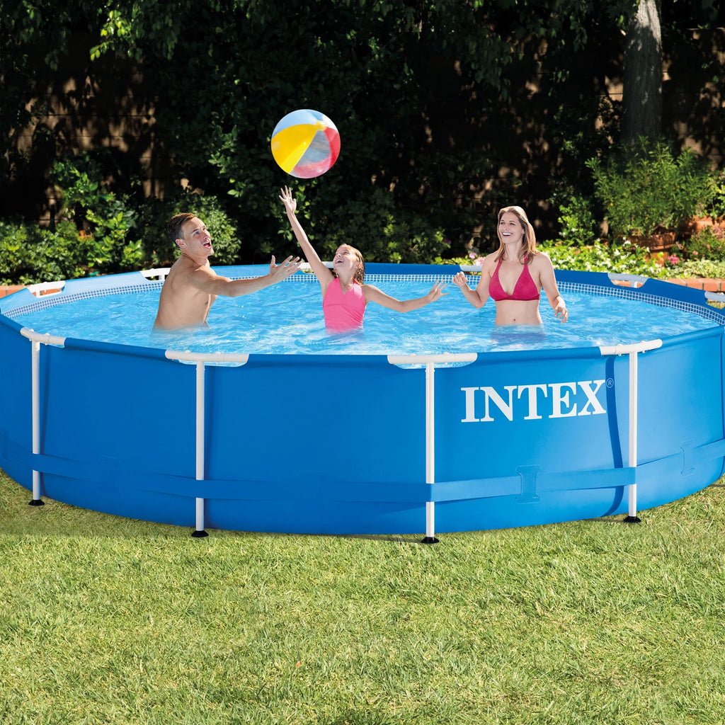 12' x 30'' Metal Frame Above Ground Swimming Pool with Filter Pump P315