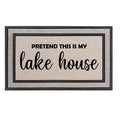Gray/Beige/Black Rubber Backed Doormat G253