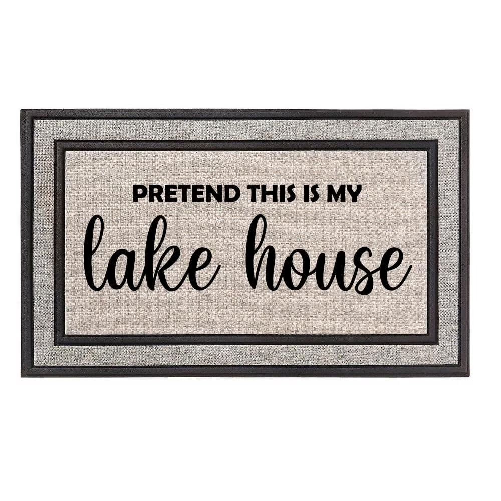 Gray/Beige/Black Rubber Backed Doormat G253