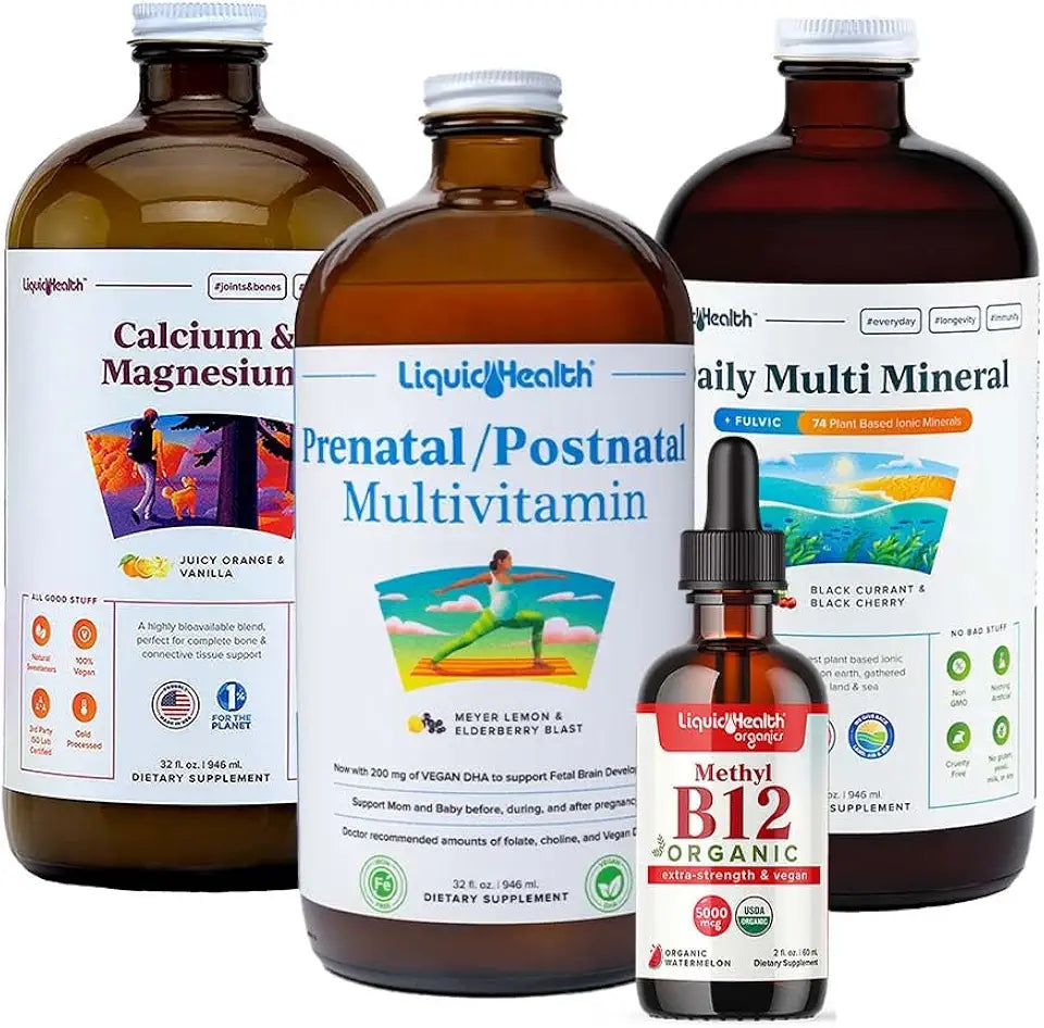 Women's Liquid Multivitamin Bundle with Calcium & Magnesium & Vitamin B12 Drops Y405149