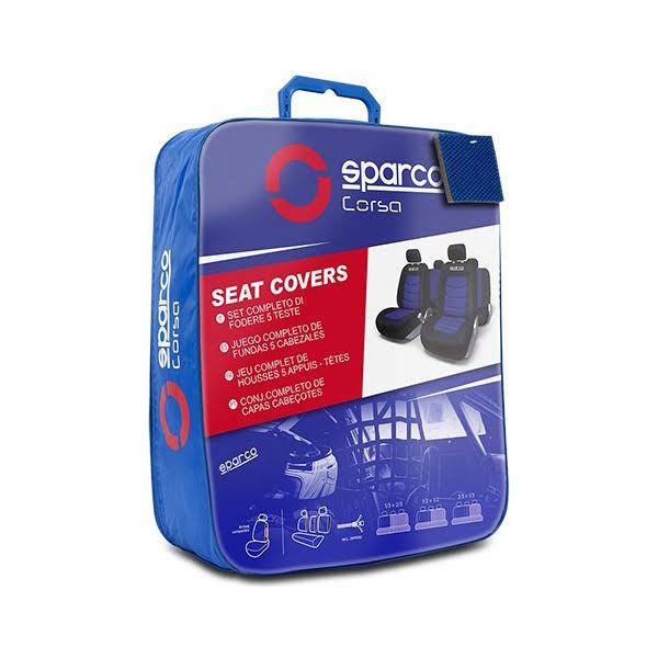Black Blue Seat Cover Set U401