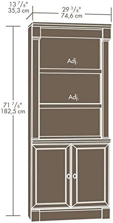 Library Bookcase with Doors in Select Cherry Z39670
