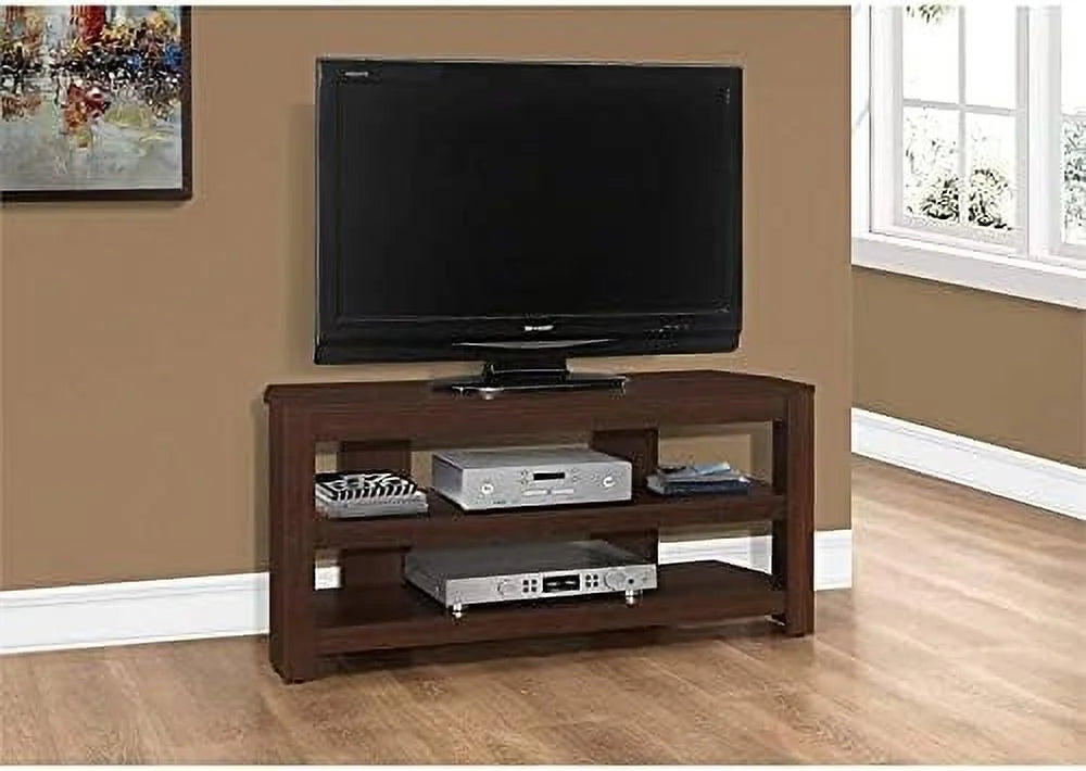 42" Wooden Corner TV Stand Console in Cherry U98144