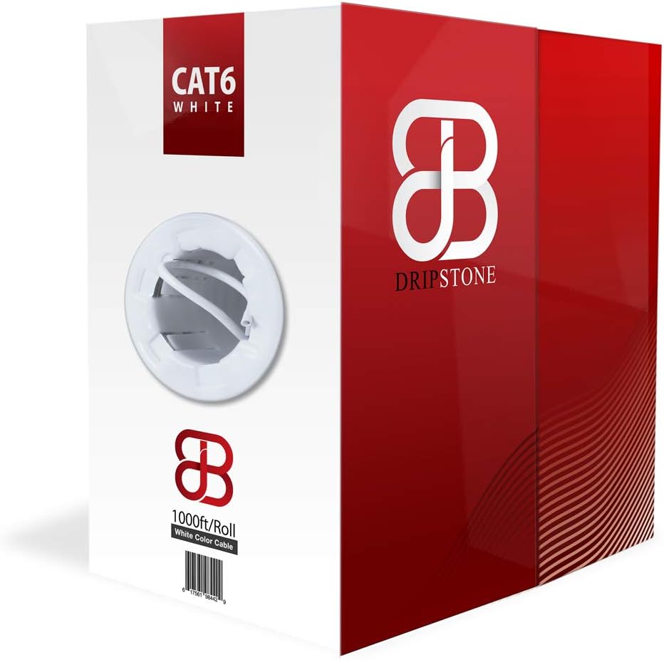 Cat6 Utp Solid Ethernet Cable 1000-feet White R43645