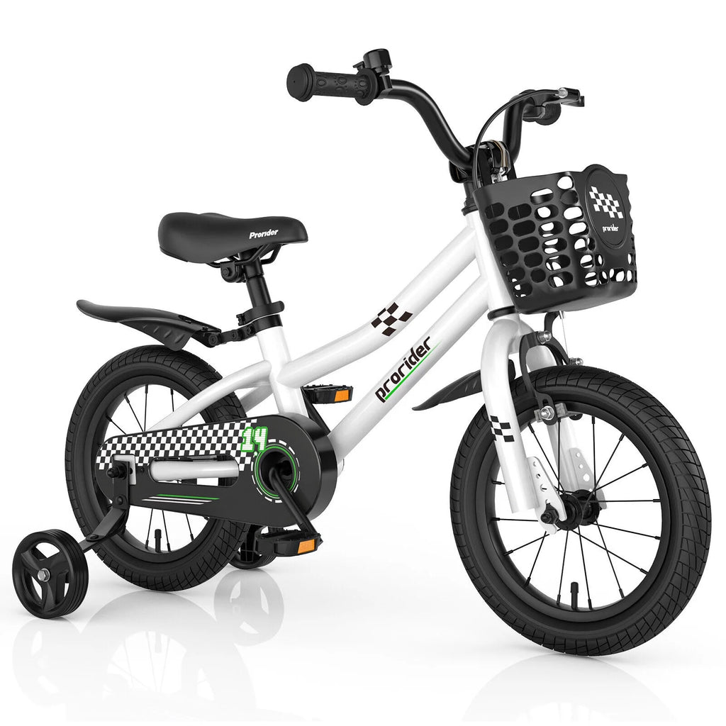 14 Inch Kids Bike with Training Wheels and Basket C31450
