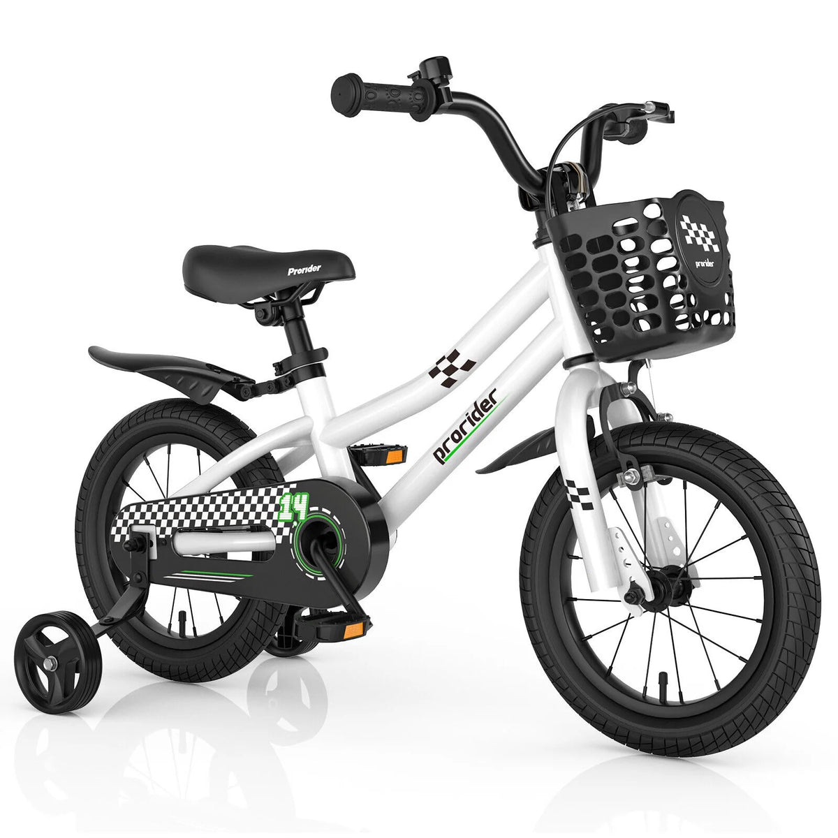 14 Inch Kids Bike with Training Wheels and Basket C31450