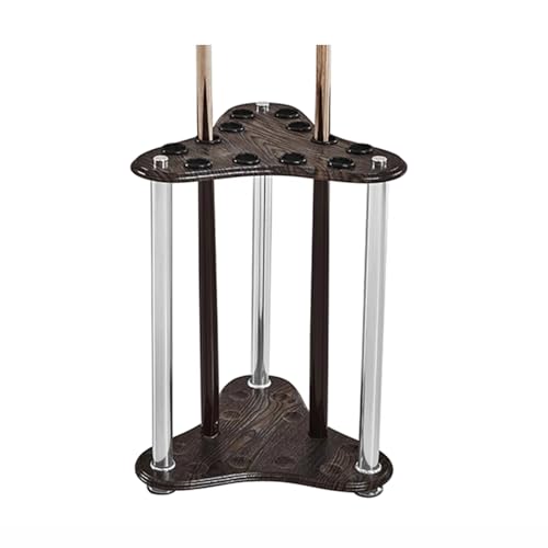 Brown Wood 12 Pool Cue Rack Stand P288