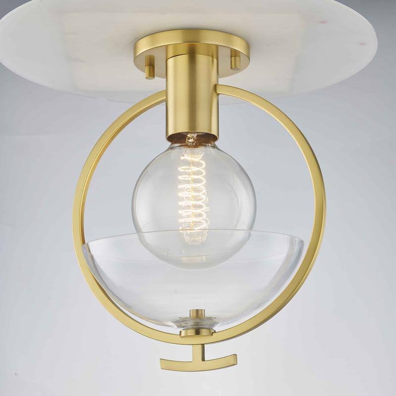 Polished Nickel Semi-Flush Mount Light X702839