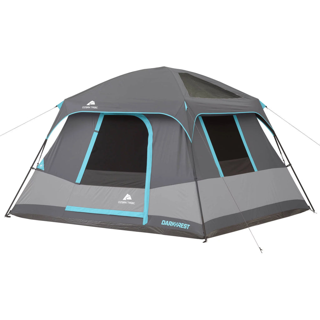 6-Person Dark Rest Cabin Tent with Skylight Ceiling Panels M390276