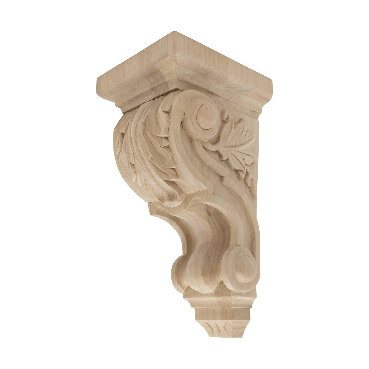 Unfinished Solid Alder Wood Corbel D47174