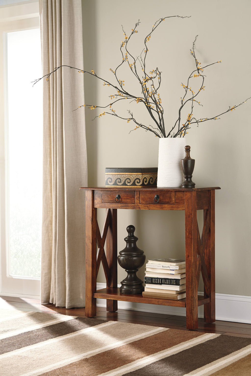 Brown Console Sofa Table U41469