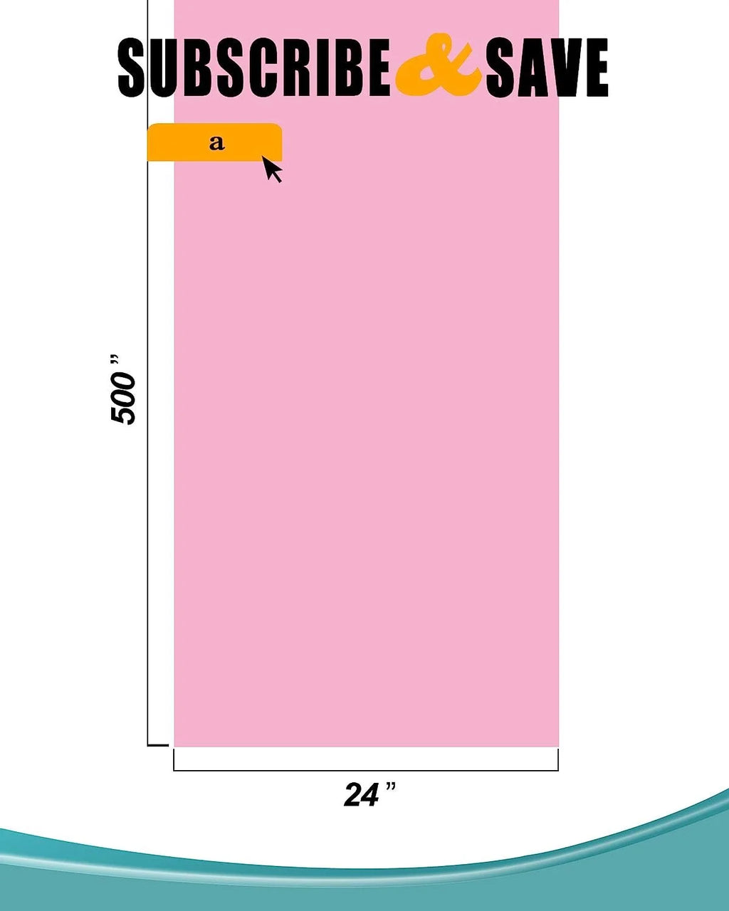 Pink Anti-Static Poly Tubing 24" x 500 6 mil F534
