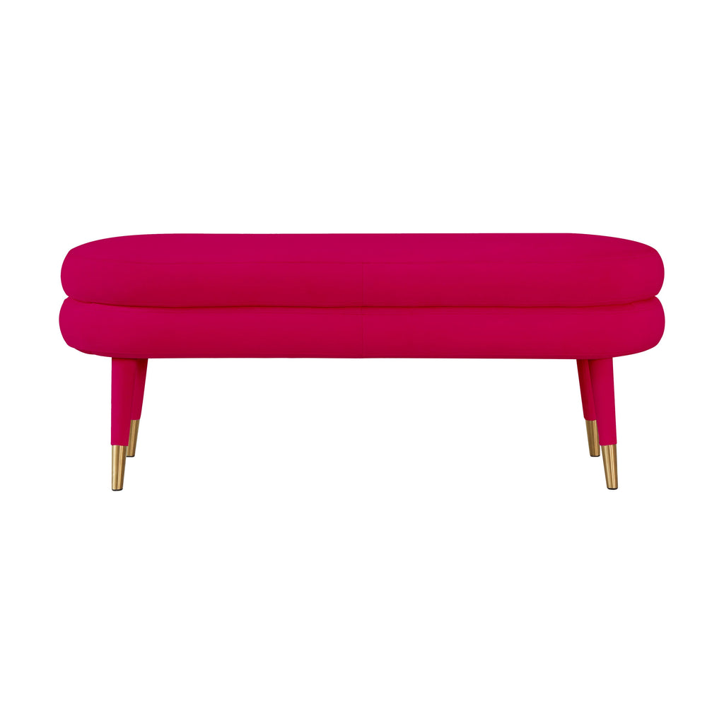 Pink Velvet Bench A832768