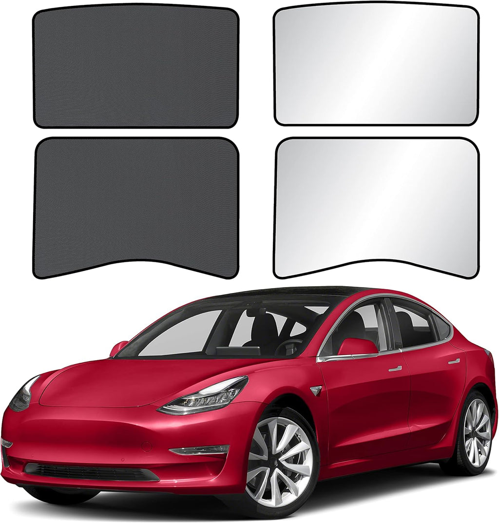 Foldable Sunroof Shade Cover with Heat Insulation Film, Pack of 2 R52846