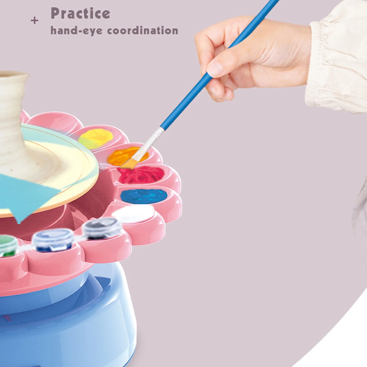 DIY Handmade Creative Soft Slime Electric Pottery Wheel Art Craft Kit Machine K2336