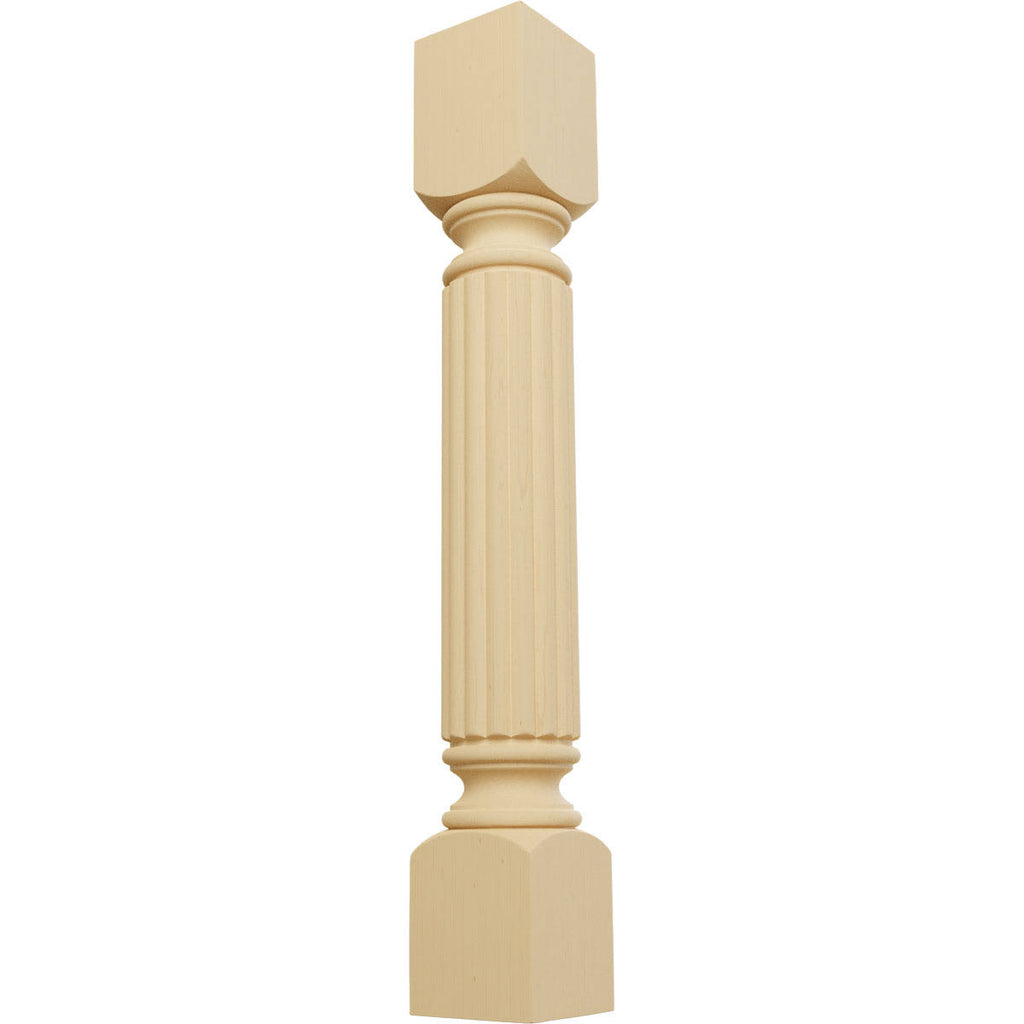 5-Inch W x 5-Inch D x 35 1/2-Inch H Reeded Cabinet Column A209414