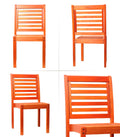 5-Piece Round Eucalyptus Wood Patio Dining Set Q838647