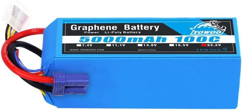 4S Graphene Lipo Battery 14.8V 5000mAh 100C EC5 Plug X101607