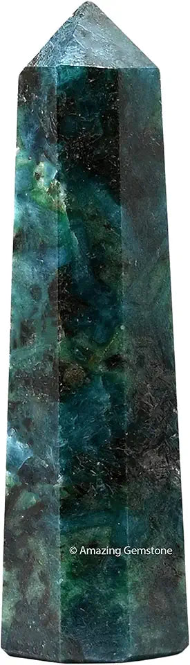Chrome Diopside Crystal Towers Natural Healing Crystal Point Obelisk O6739