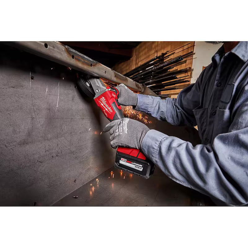 18V Lithium-Ion Brushless Cordless 5 in. Flathead Braking Grinder R248591