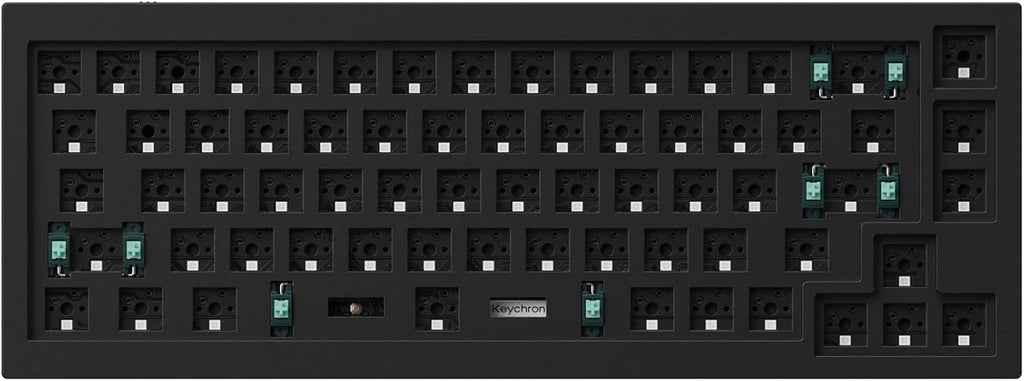 Grey Full Aluminum 65% Hot-Swappable Mechanical Keyboard V6039