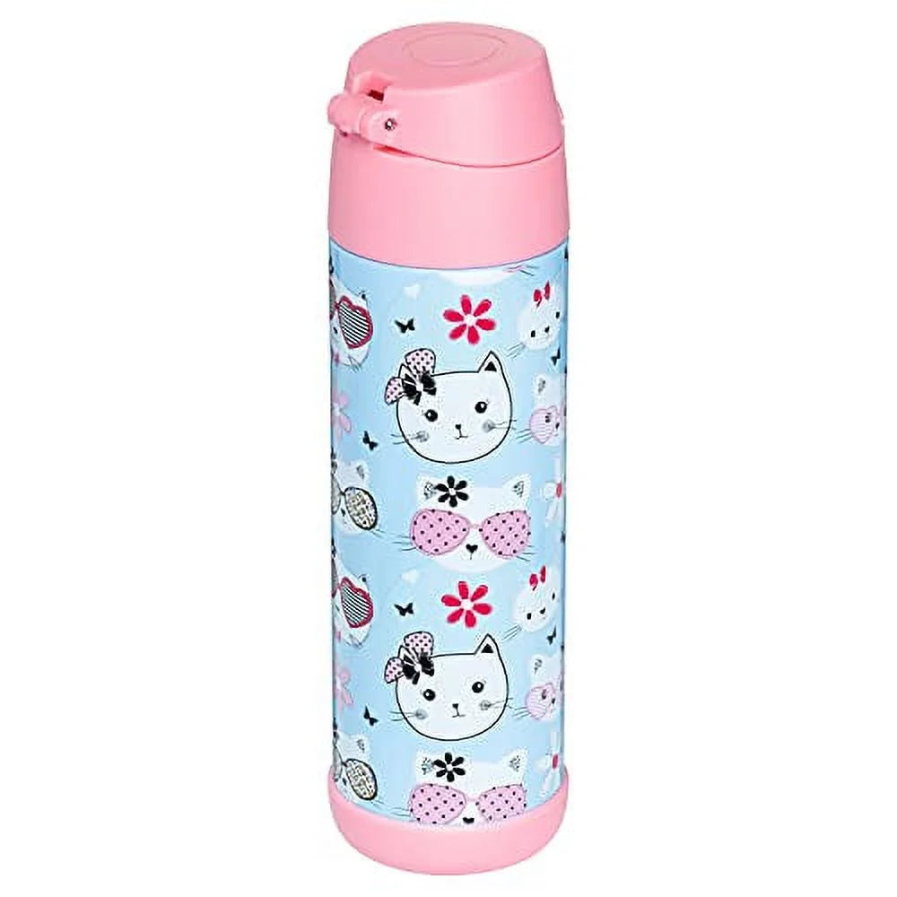 17oz Insulated Stainless Steel Kids Water Bottle with Straw C617