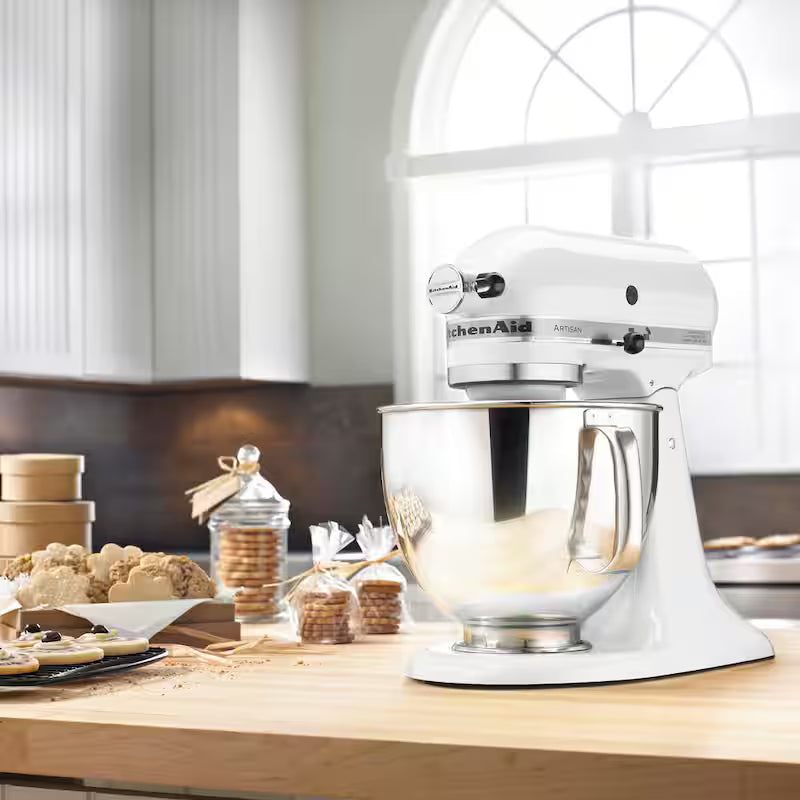 5 qt. 10-Speed White Stand Mixer with Attachments Z43088