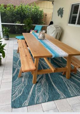 Gray Stain Backless Bench C4615