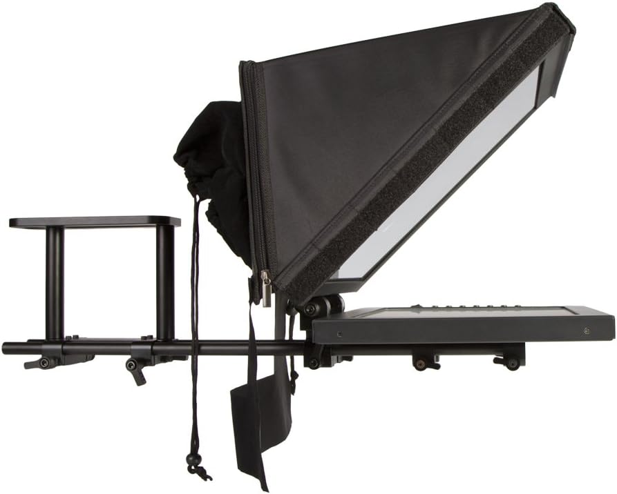 15-inch Adjustable Glass Teleprompter - Black U6767