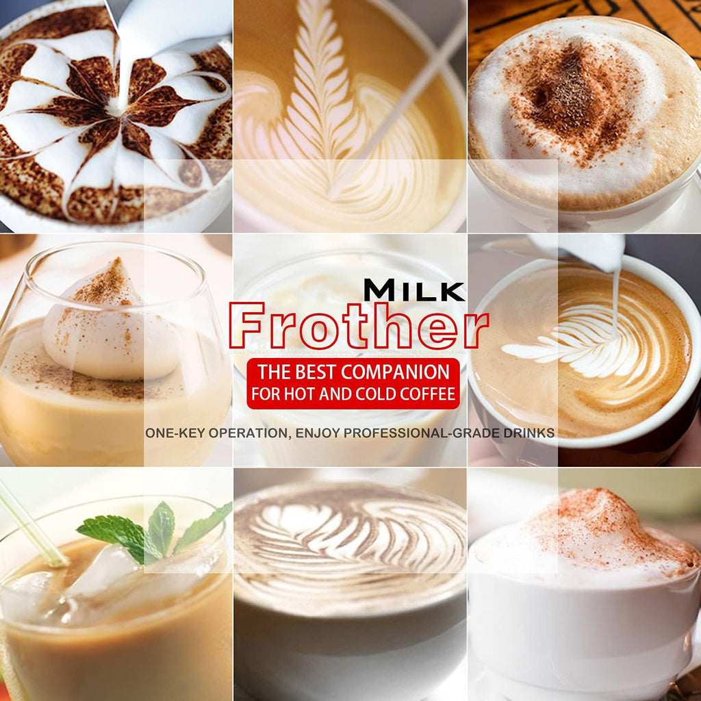 White Electric Milk Frother Warmer, Pack of 2 Q816